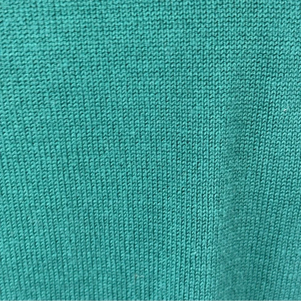 Madison Grey Emerald Green Cuffed Turtleneck Sweater L Rayon Blend Knit Pullover - Picture 7 of 10